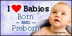 I Love Babies Born and Preborn Business Card Tract